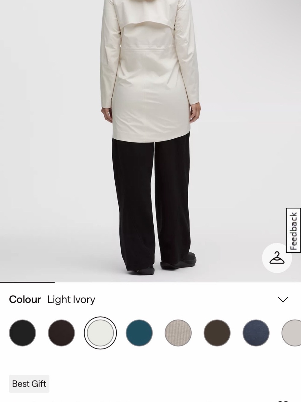 Lululemon Rain Rebel Waterproof Jacket in Cream